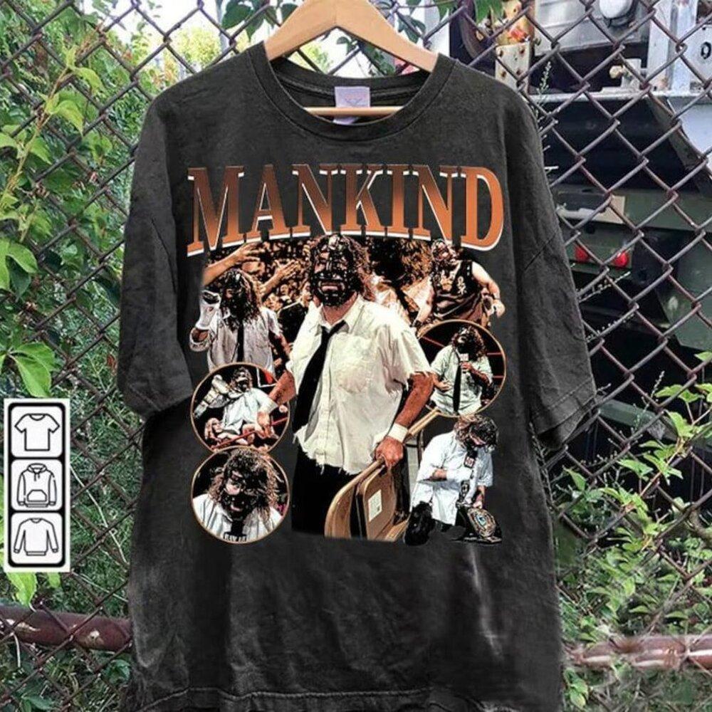 90S Graphic Style Mick Foley Shirt Mick Foley Mankind Shirt Retro